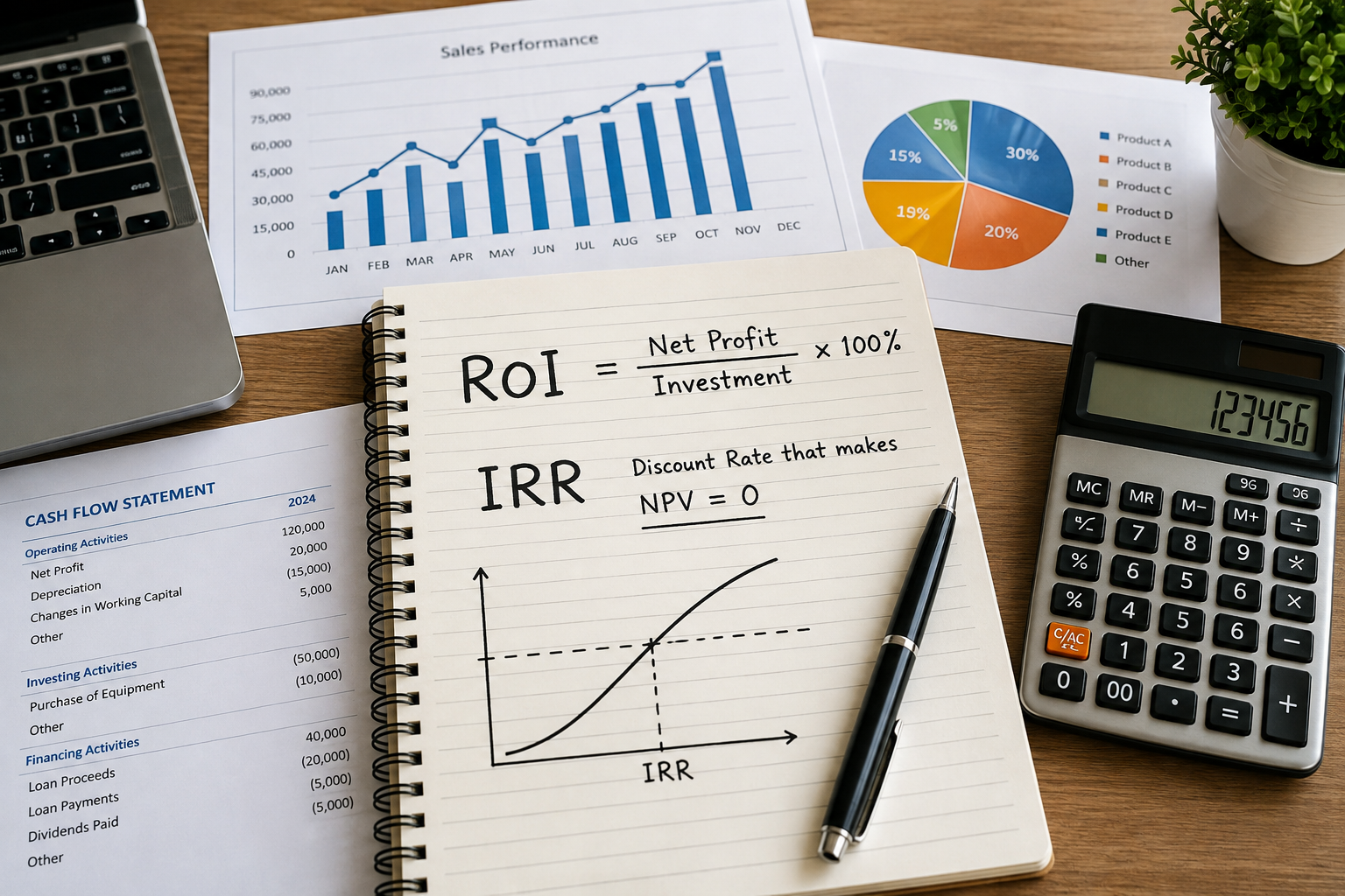 ما هي نسبة الربح الجيدة في المشاريع؟ وكيف تحسب ROI وIRR قبل الاستثمار؟