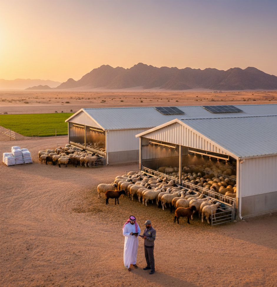 دراسة جدوى مشروع تربية الأغنام في المملكة العربية السعودية
